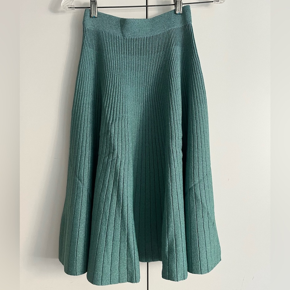 Herve Leger sparkly blue circle skirt. Size S.